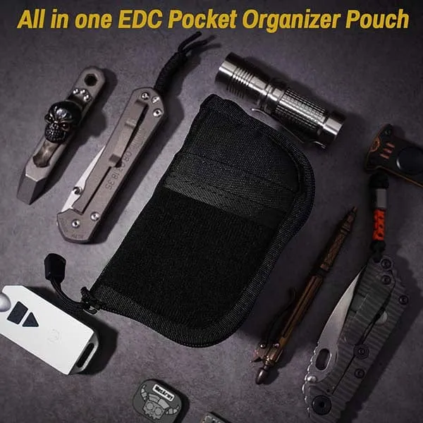 VE10 EDC Tool Pouch, Small EDC Organizer Pouch with 7 Pockets