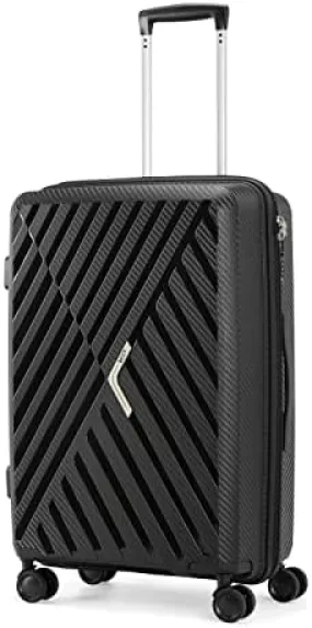 VIP Z-Plus 4 Double Wheel Hard Casing Cabin Trolley 28x49x70cm Medium Black