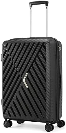 VIP Z-Plus 4 Double Wheel Hard Casing Cabin Trolley 28x49x70cm Medium Black