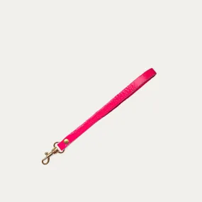 Wristlet Strap Attachment | Neon Pink   Gold Hardware